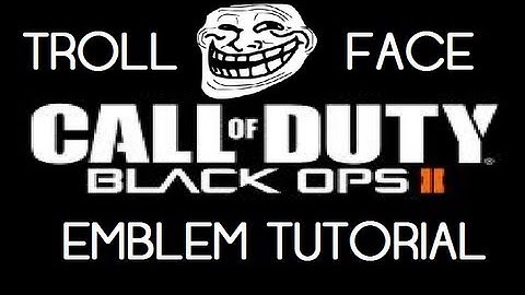 Black Ops 2 Emblem - Black Ops 2 Emblem Tutorial - Troll Face