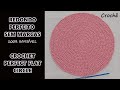 Modo prático de fazer REDONDO PERFEITO e sem marcas em CROCHÊ / How to crochet a perfect flat circle