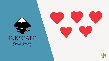 How to create Heart Shapes In Inkscape | #1