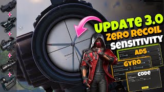 Update 3.2 World Best Sensitivity Settings 🔥 For All Devices Gyroscope And Non Gyro ✅ | PUBG MOBILE