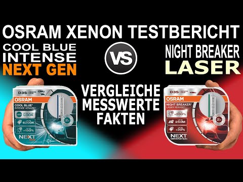 Osram Cool Blue Intense Next Gen CBN vs Night Breaker Laser | Testbericht Vergleiche Messwerte