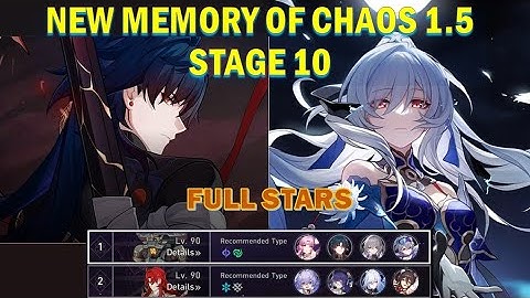 Honkai Star Rail New 1.5 Memory of Chaos Stage 10 E0 Blade + E0 Jingliu MoC FULL STARS