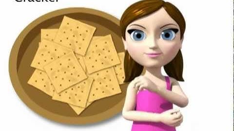 Cracker - ASL sign for Cracker - animated