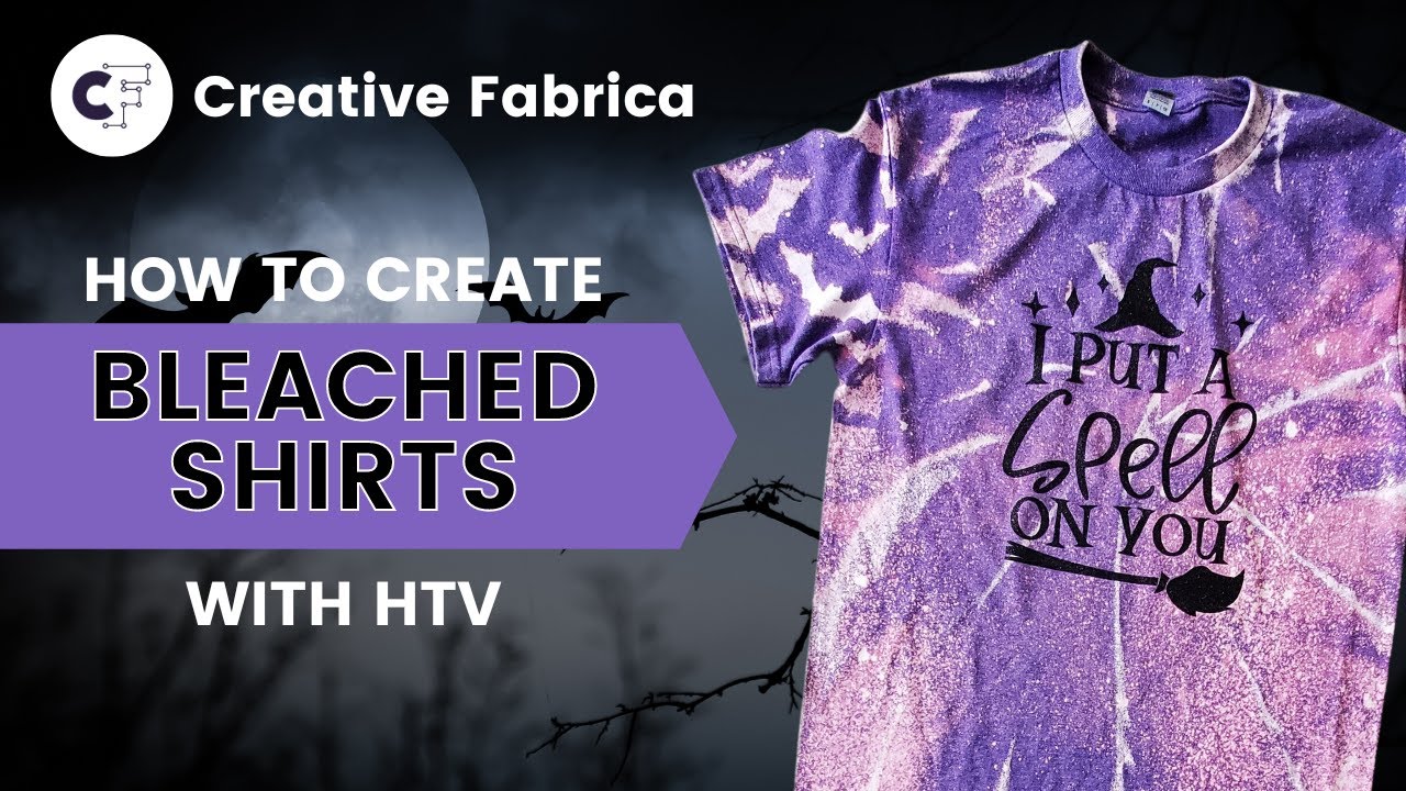 How to Bleach Tie Dye T-Shirts and Screen Print with Vinyl