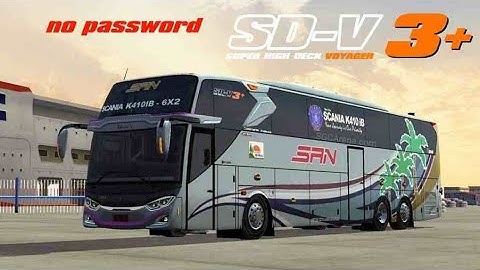 SD-V 3+ Scania K410 ib Mod BUSSID Bus simulator Indonesia BUSSID Mod gameplay