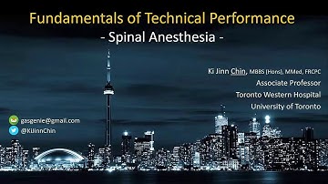 Successful Spinal Anesthesia / Epidural / Lumbar Puncture - Fundamentals of Technique