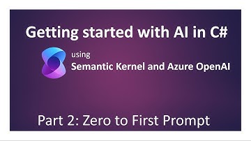 Getting Started with AI in C# (Part 2 - Zero to First Prompt) [Legacy: See description]