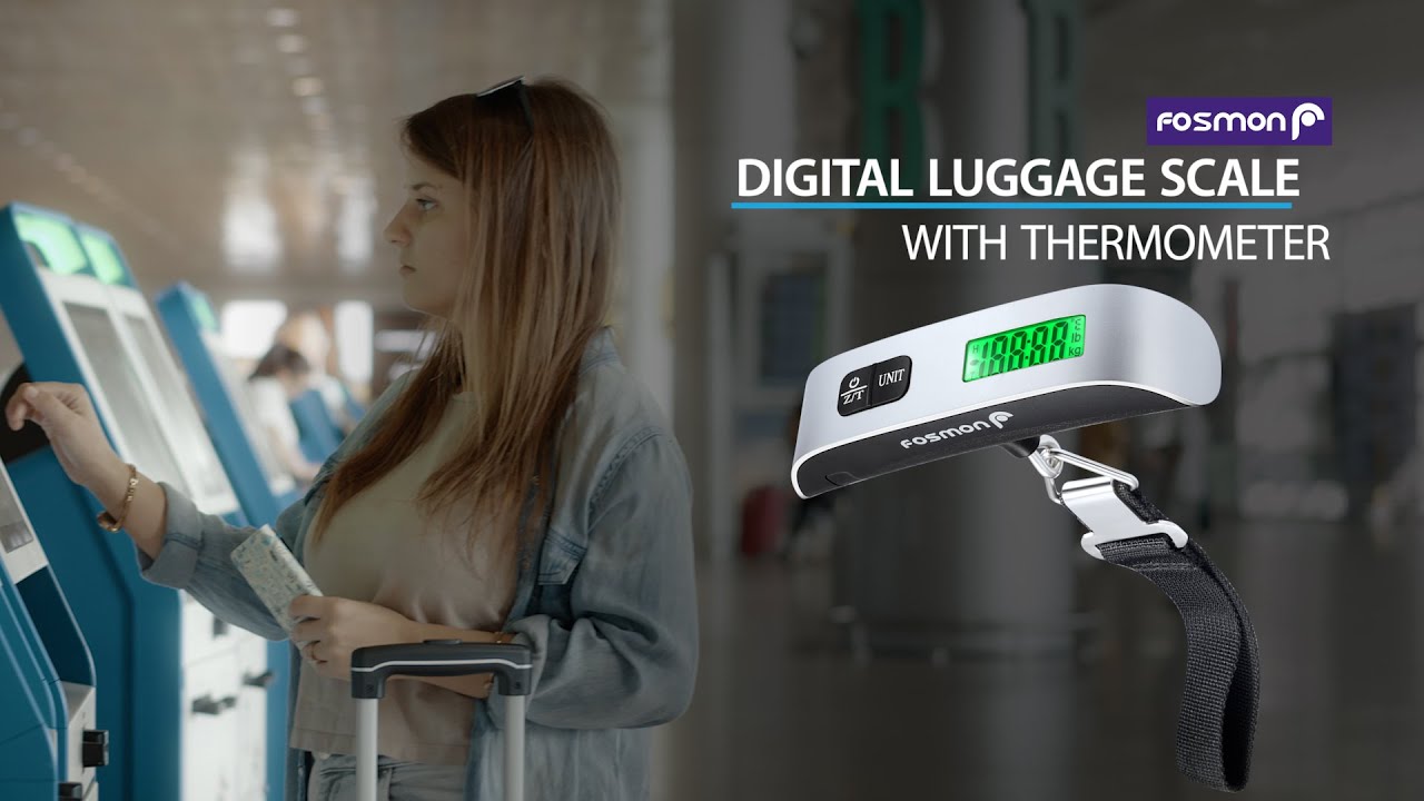 Digital Luggage Scale with Temperature Sensor - Fosmon