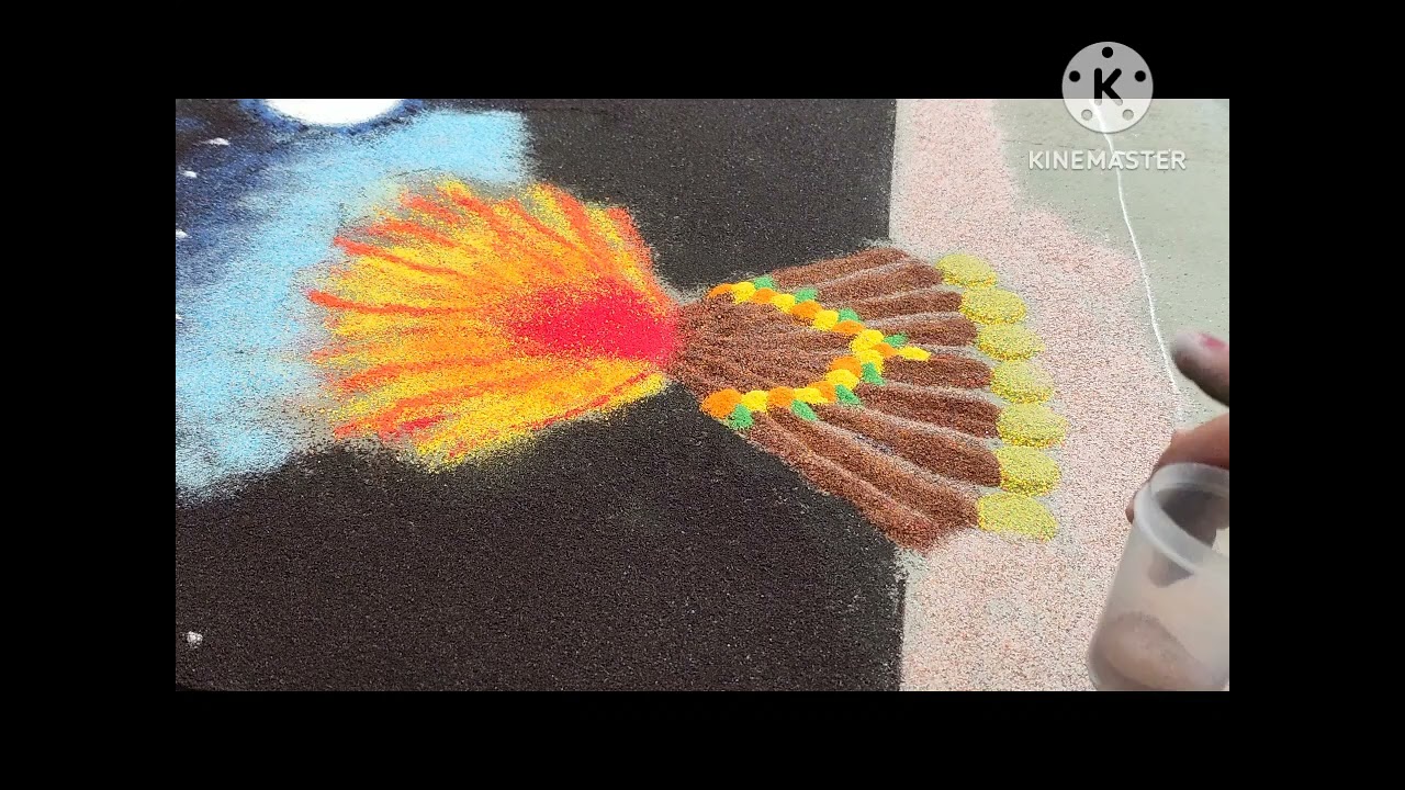 Holi Rangoli होळी रांगोळी #holirangolieasy #rangoli #trandingrangoli 