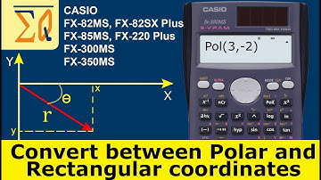 Casio FX-300MS: Polar and Rectangular coordinate