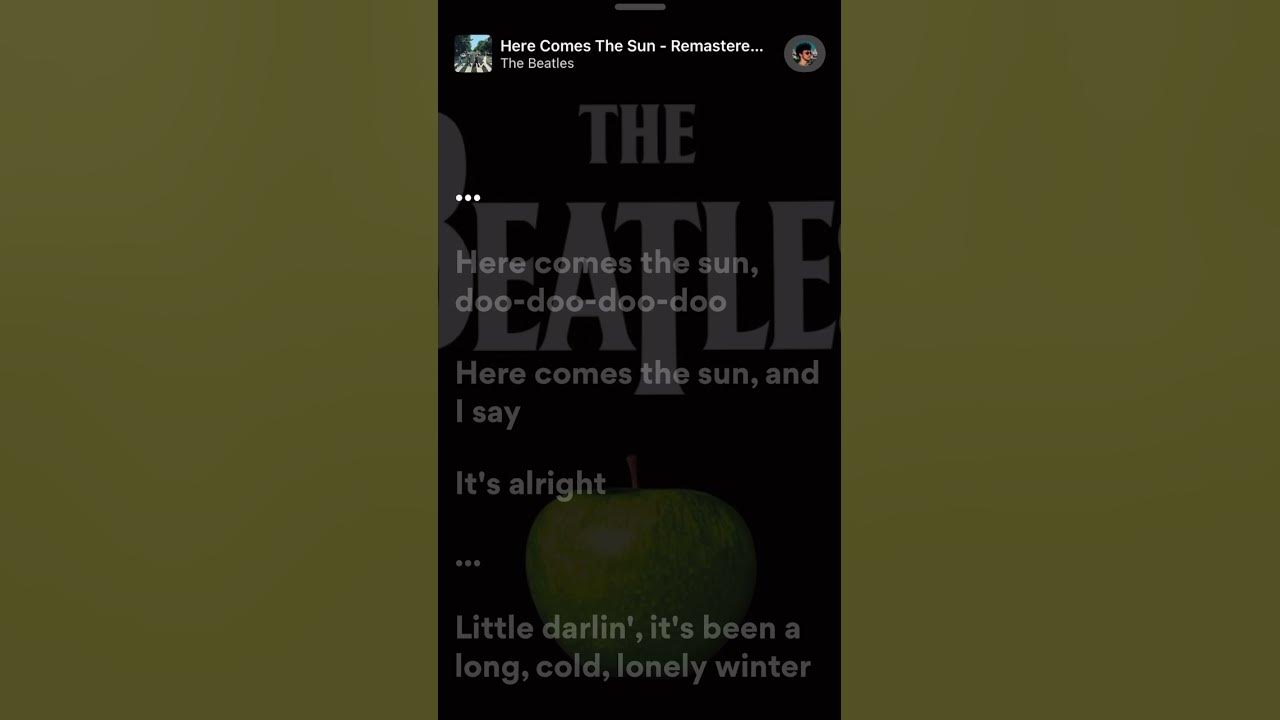 The Beatles - Here Comes The Sun (Lyrics)