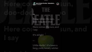 The Beatles - Here Comes The Sun (Lyrics)