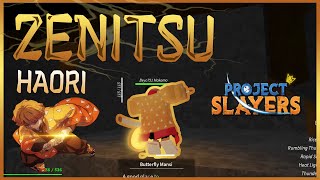 Obtaining *ZENITSU'S HAORI*  in Roblox Project Slayers!