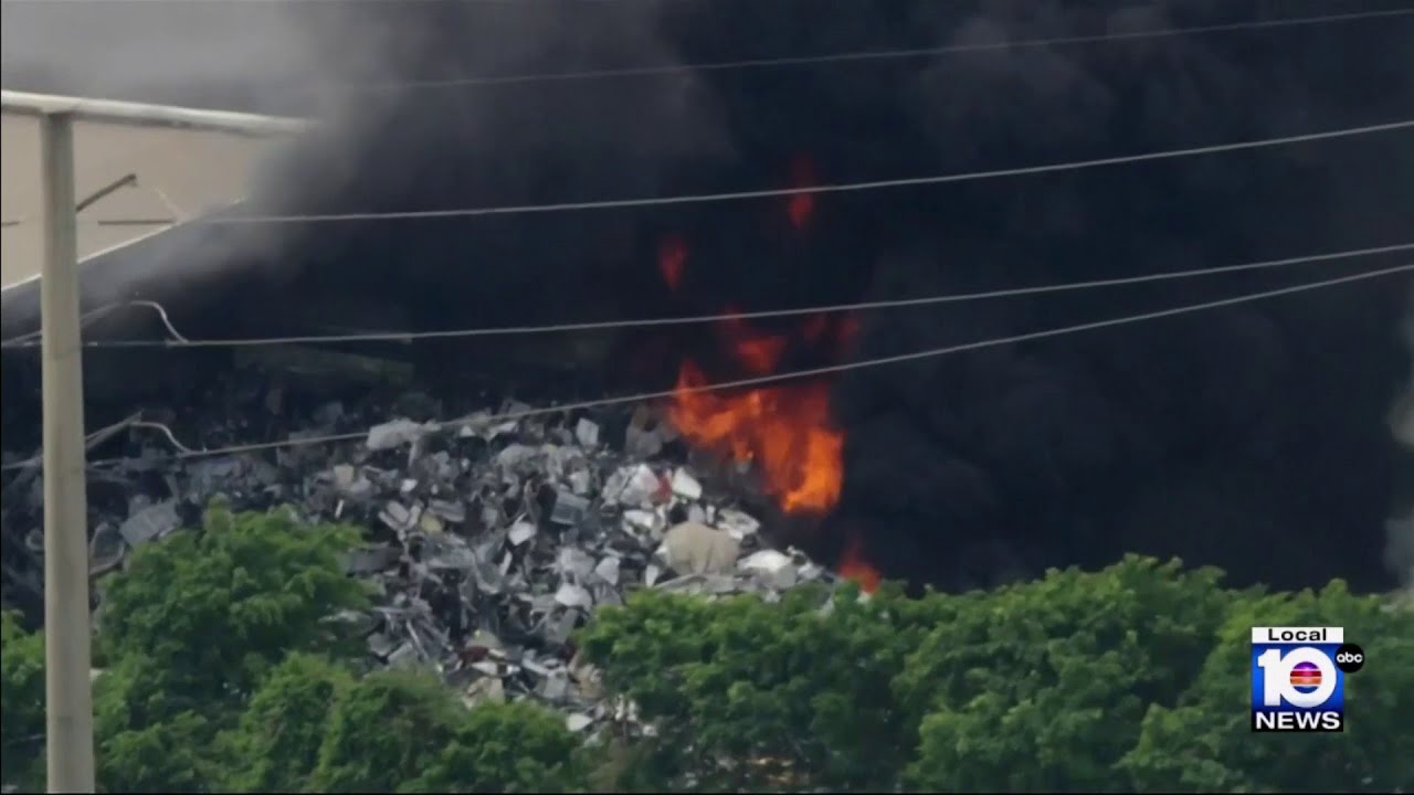 Authorities investigate after fire breaks out at scrap metal facility ...