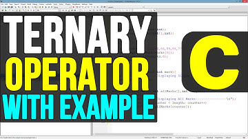 Ternary Operator in C Programming Language Video Tutorial