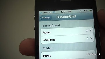 CustomGrid - Custom Rows And Columns On Your iDevice! **GREAT TWEAK!!**