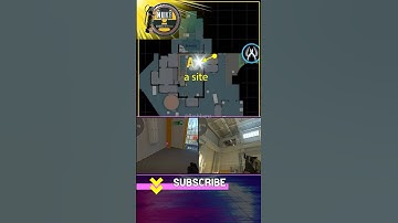 Nuke Flash A site #cs2 #csgo  #counterstrike #Shorts