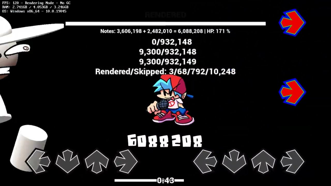 thearchy true overkill charted (7.3m notes)