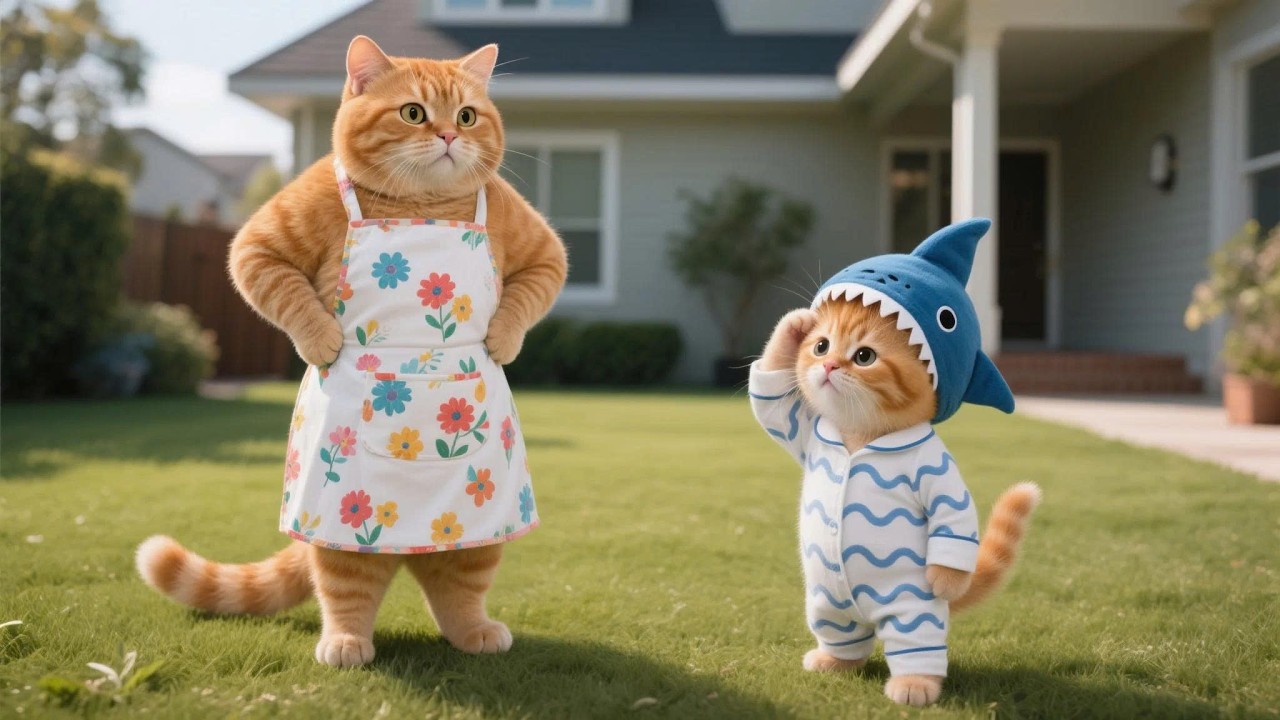 Ginger Smells Bad Because He Skips Baths, Mama Cat Teaches Him Hygiene 🌼🧴🐱 | Funny Cat Videos