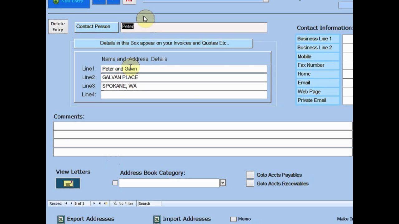 Address Book Import into EasyAs - YouTube