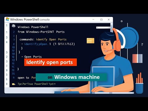 Identifying Open Ports on a Windows Machine Using PowerShell