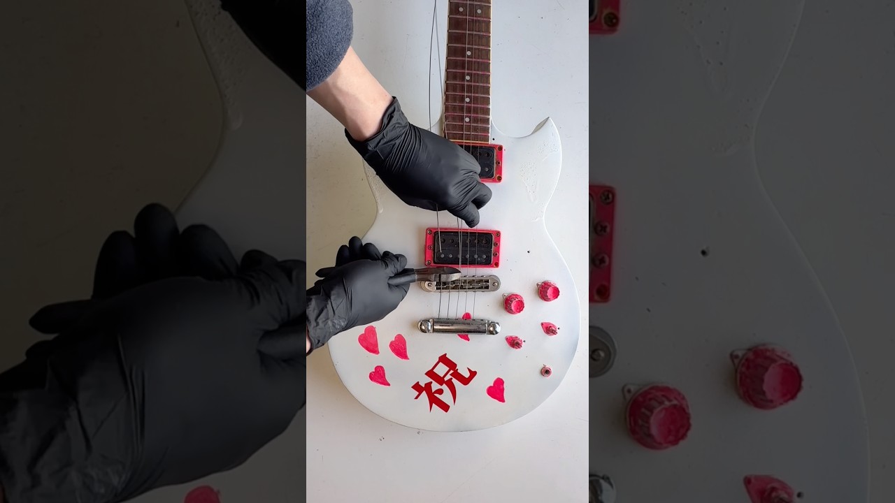 ASMR｜雑に塗られたYAMAHA SGを分解する – Disassembling a Poorly Painted Yamaha SG #asmr