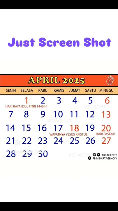 Kalender april 2025