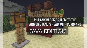Add Any Block or Item Into the Armor Stand