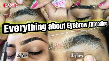 Eyebrows Threading/Shaping Work guide for Beginners Step by Step Tutorial