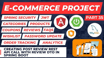 Creating Post Review Rest API With Review DTO | E-Commerce Spring Boot + Angular | Part 35