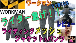 【ワークマン】　CORDURA EURO ライディングメッシュパンツ＆ジャケット レビュー　【2020新作】