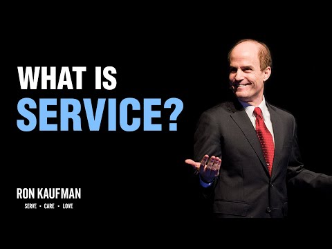 "Mi az a szolgáltatás?" Ron Kaufman szemet nyitó bepillantásai a szolgáltatás definíciójába