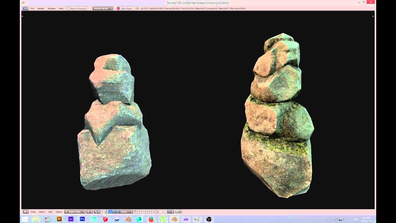 Low Poly Rock Formations