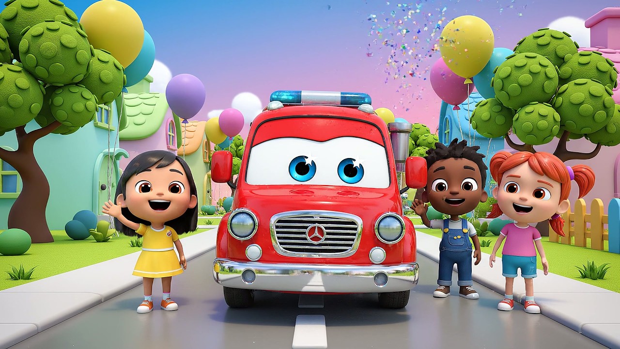 El Pequeño Camión de Bomberos hace Ñi Ñi | Canciones de Rescate y Sonidos para Niños