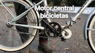 Motor eléctrico central para bicicletas