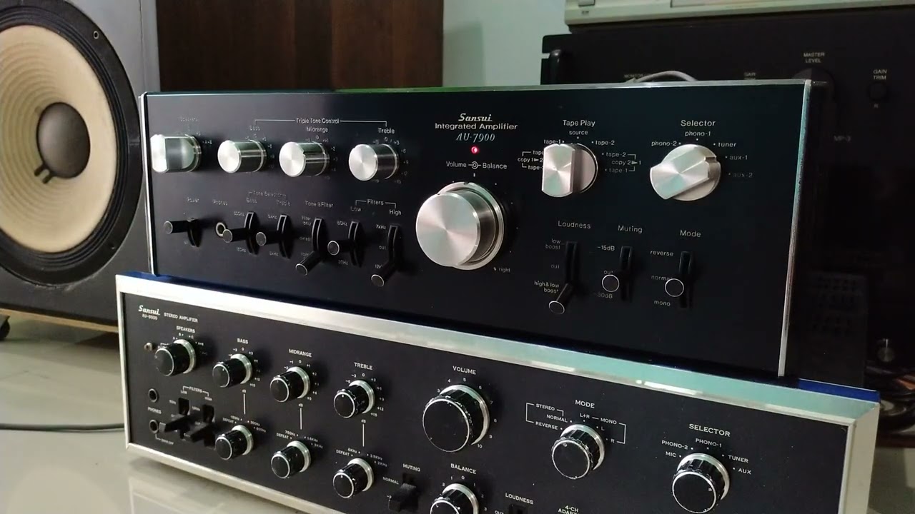 Sansui AU-7900 VS JBL L-100 Century the legend of audio vintage