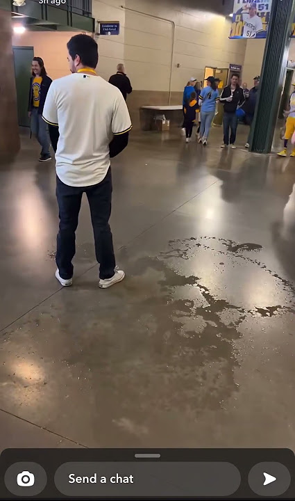 Milwaukee Brewers Opening Day 2023 - Drunk guy peeing