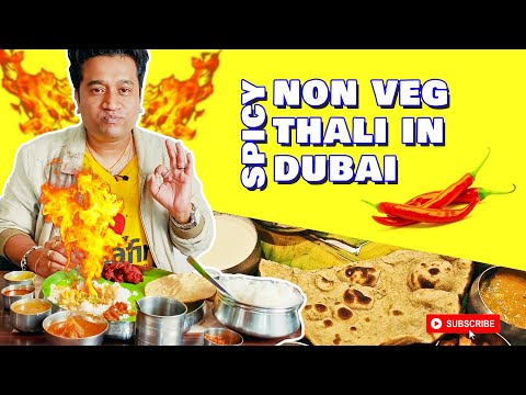 Spicy Non Veg Thali Meal in Dubai | Amaravati Restaurant | Discovery Garden | Andhra Meals in Dubai