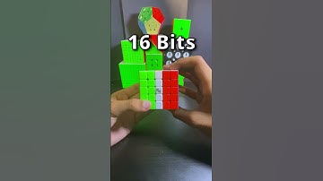 Italian Flag on Rubik’s Cube! 🤯 64bits to 1bit