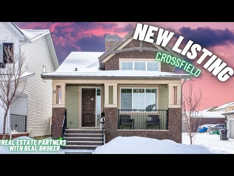 Tour this Beautiful bungalow with vibrant living space located in Crossfield AB