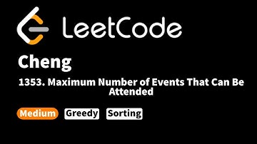 LeetCode 1353. Maximum Number of Events That Can Be Attended