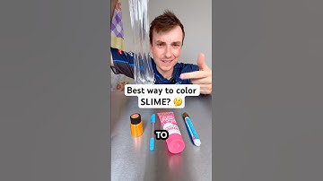 What’s the BEST way to Color SLIME? 🤔🎨
