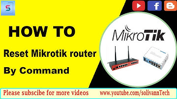 How to reset mikrotik router to default by terminal command