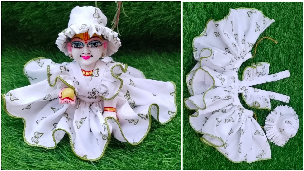 Beautiful dress for laddu gopal | simple and easy dress for laddu gopal/kanha ji | laddu gopal dress