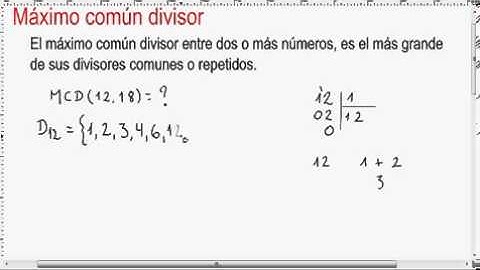 Máximo común divisor. Definición y ejemplo 1..mp4