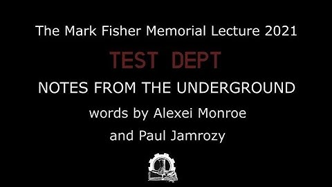 Test Dept: Notes from the Underground