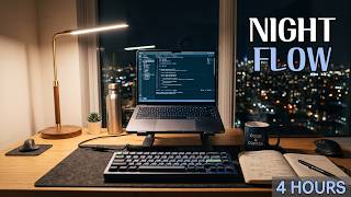 Night Coding Flow (4 Hours) | No Lyrics Deep Work Ambient (No Lyrics)