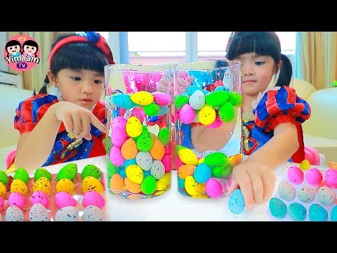 หนูยิ้มหนูแย้ม | Toy Dinosaur Eggs ไข่ไดโนเสาร์จิ๋ว