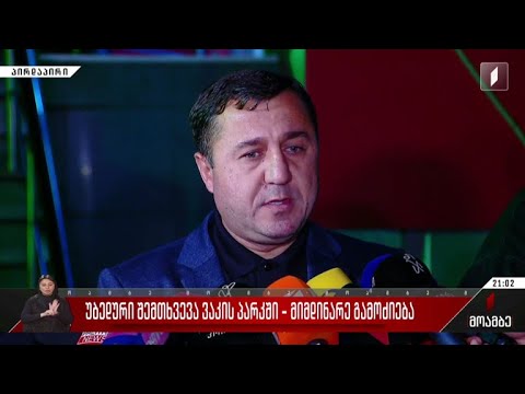 უბედური შემთხვევა ვაკის პარკში - შსს-ს წარმომადგენლის განცხადება
