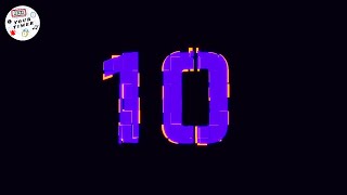 10 Second Countdown Timer with a Colorful Animation, Sound Effect and Black Background! - Your Timer